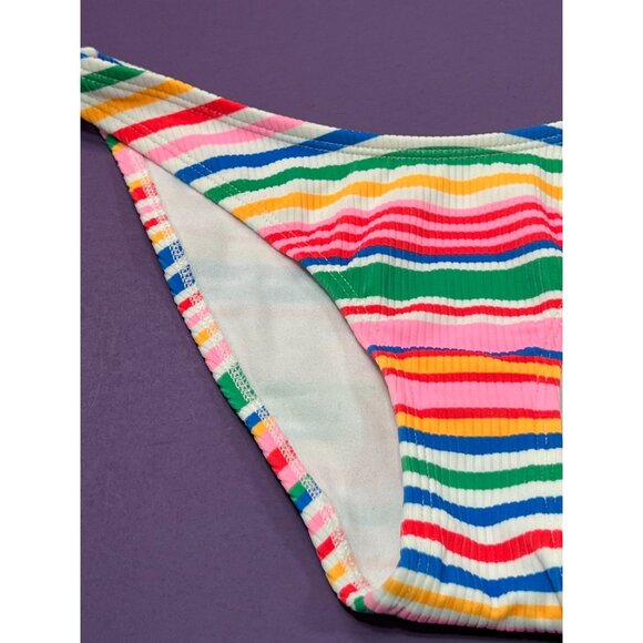 Wild Fable - Women's Ribbed Low-Rise High Leg Cheeky Bikini Bottom - XS(0-2) - Picture 13 of 14